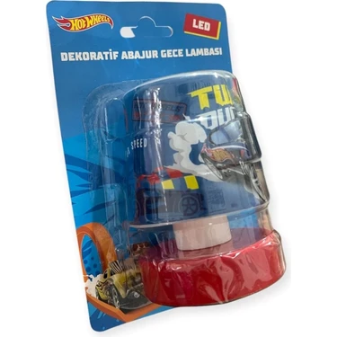 Nisa Luce Lisanslı LED Mini Abajur Hot Wheels 2 x 1,5 Ledli Pilli Gece