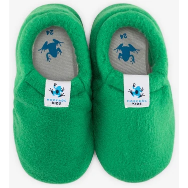 Hopfrög Polar Fleece Yeşil Polar Barefoot Patik (Hediye