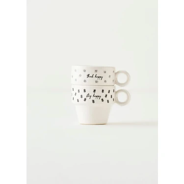 Bella Maison Simple Seramik Espresso 2'li Kahve Fincanı Seti (105