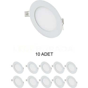 Cata CT-5144 Slim LED Panel 3W Beyaz - 10'lu