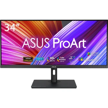 ASUS 34" IPS PROART PA348CGV 2MS 120HZ HDMI-DP USBC GARAFİK TASARIM MONİTÖRÜ