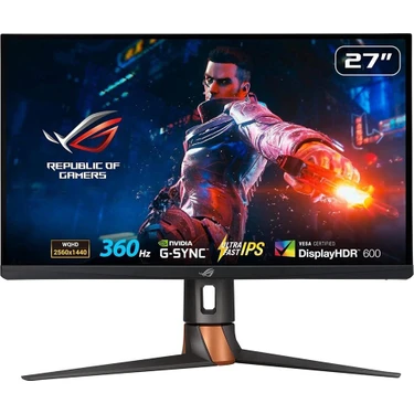 Asus Rog Swift PG27AQN 27 inç 360Hz 1ms 2K WQHD G-Sync Fast IPS Gaming