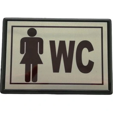 Subutu Yönlendirme Büyük Wc Bayan 13X8,5