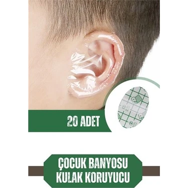 Elektronikçim Turk Çocuk Banyo Kulak Koruyucu Su Geçirmez 20