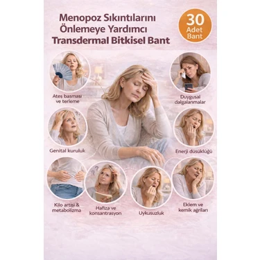 Norm Body ASG MENOP0Z Sıkıntıları Için Bitkisel Içerikli Semptom Azaltıcı Günlük Transdermal Bant