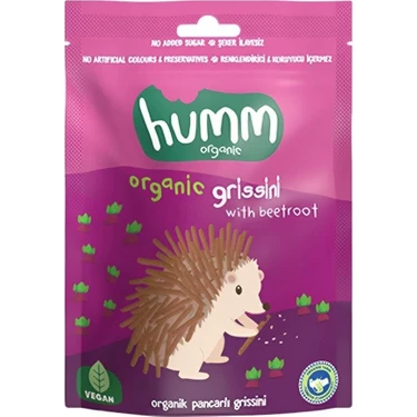 Humm Organic Organik Pancarlı Grissini 55 gr Bebekler İçin Sağlıklı Atıştırmalık