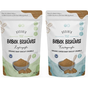 OG natural Organik Keçiboynuzlu Ve Zeytinyağlı Bisküvi Tozu Seti +6