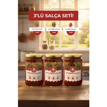 Antep Pazarı 3'lü Salça