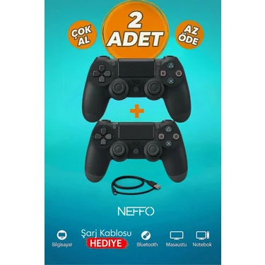 Doubleshock 4 Kablosuz Titreşimli Oyun Kolu 2 Adet – Ps4 / Pc Uyumlu, Çift Motorlu, Ergonomik