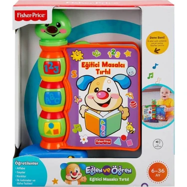 Fisher-Price Işıklı Müzikli Masalcı Tırtıl Hikaye Kitabı Duyusal Gelişim El-Göz Koordinasyonu