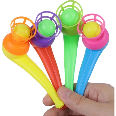 Toyaş 4 Adet Oyuncak Saksafon Popit Pipet Top Üfleme Oyunu  Hediyelik Parti