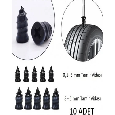 Safestore Lastik Tamir Kiti Kauçuk Vida