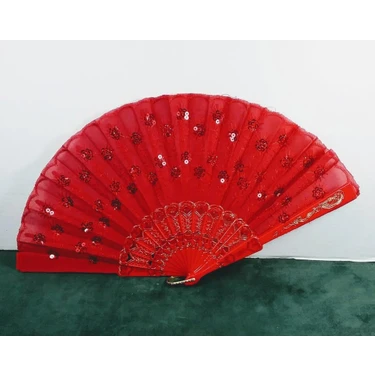 Nazarone Yelpaze  Şık Serinletici Pullu YELPAZE-877-13