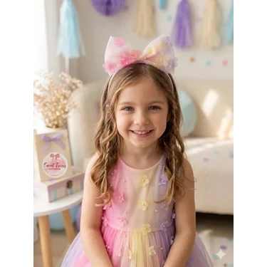 Sweet Twins Accessories Çiçekli Fiyonklu Çocuk
