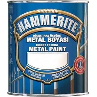 Hammerite Pürüzsüz Metal Boyası Beyaz -