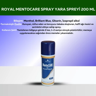 Royal İlaç Mentocare Yara Spreyi 200