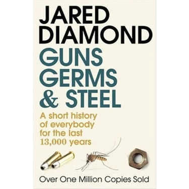Vintage Books London Jared Diamond'ın Guns Germs and Steel Normal Boy İthal Kitabı Ciltsiz