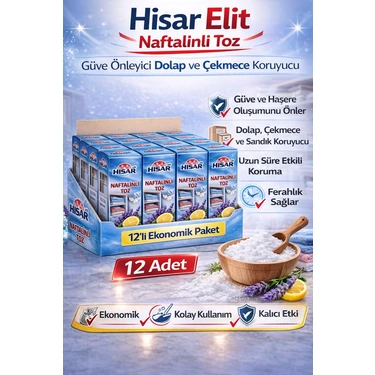 Uravas Store Hisar Elit Naftalinli Toz Güve Önleyici Dolap ve Çekmece Koruyucu 12