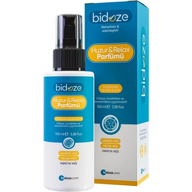 Uravas Store Bidoze Huzur & Relax Parfümü 100 Ml. | Sakinleştirici Uyku ve Yastık