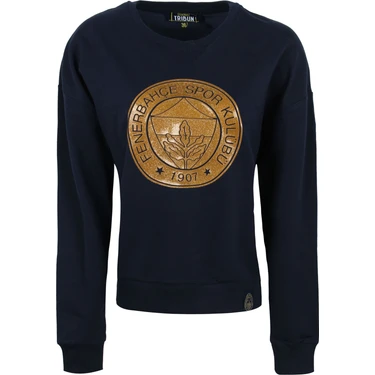 Fenerbahçe Kadın Eşofman 38 Beden Lacivert Trıbun Simli Jel Logolu