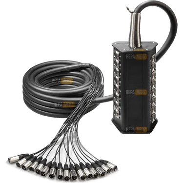 Hepa Merz Stage-16C-10M 16 Kanal 10 Metre Multicore Kablolu Hazır Stage