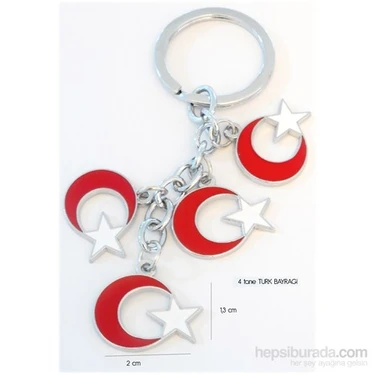 new life promosyon nl 4 lü HİLAL YILDIZ Anahtarlık