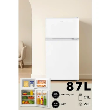 KUMTEL 87L MİNİ BUZDOLABI BEYAZ