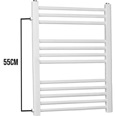 Toprak Havlupan Beyaz Renk 50/70 cm 10 Borulu Yandan Girişli Havlupan Özellikleri ile