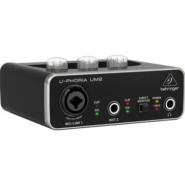 Behringer U-PHORIA UM2 2x2 USB Ses Kartı Mikrofon ve Enstrüman Kaydı için