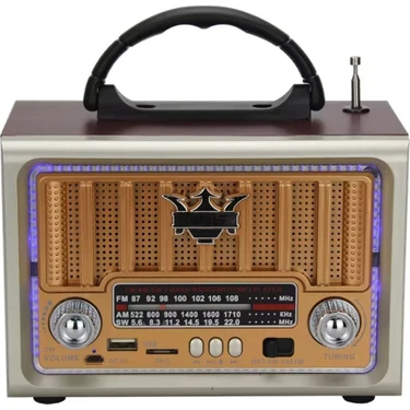 K-Yonlineticaret® Taşınabilir Klasik Am/fm/sw  Retro Nostaljik