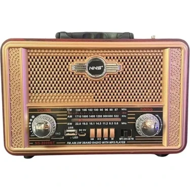 Özgün Adım® Retro, Nostaljik, Ahşap Tasarım Bluetooth Hoparlörlü, Şarjlı, Taşınabilir Otantik