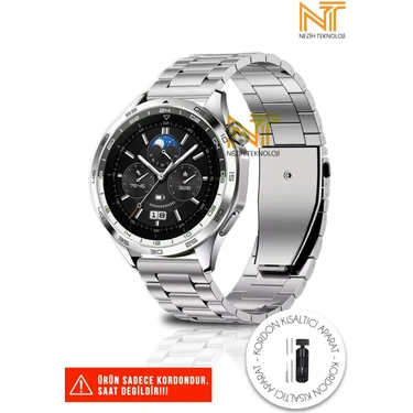 Huawei Watch GT/GT2/GT2E/GT2 Pro/gt3/gt3 Pro/gt 4/watch 3 / 3 Pro Paslanmaz Çelik Metal Kordon