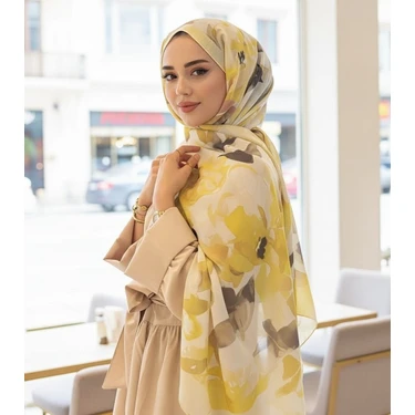 Revam Collection Retro Desenli Pamuk Şal Romantik